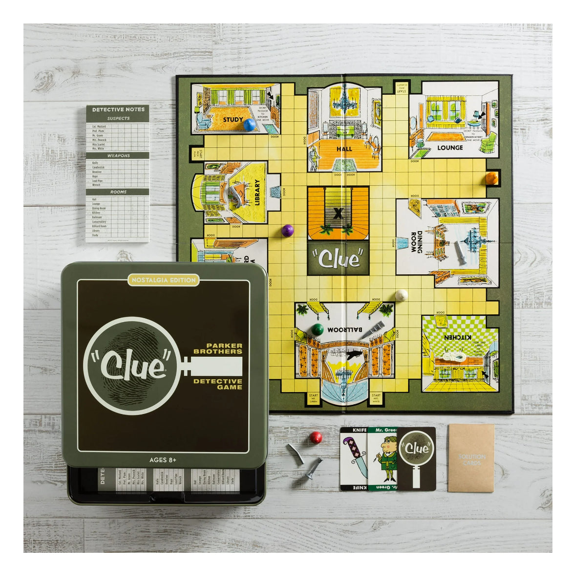 Clue Nostalgia Edition Board Game in Collectible Tin