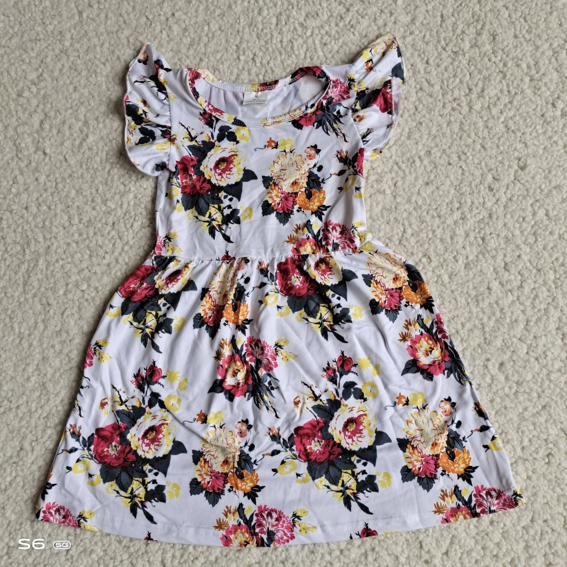 slim fit dress slacks Baby girls white flowers pearl dresses 230606: 4T – Perfectly Purdy