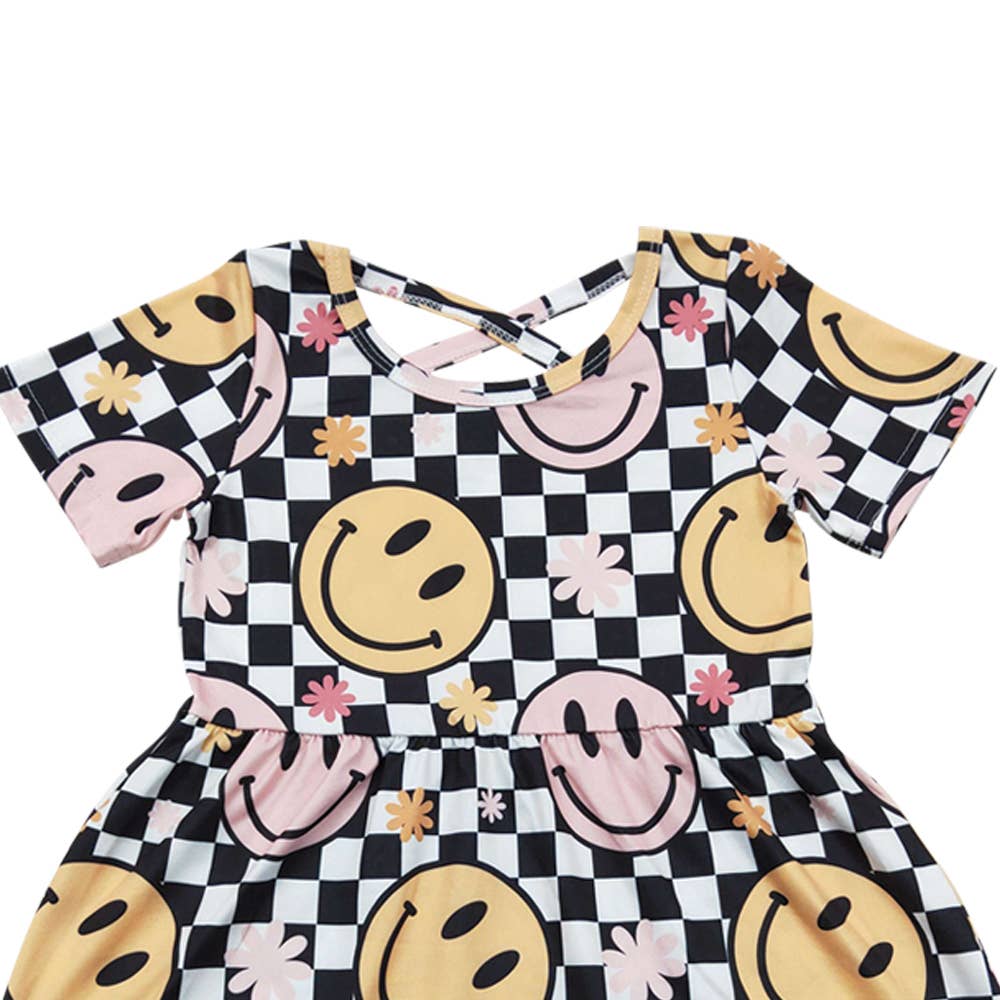 Baby Girls Smile Knee Length Dresses: 3T