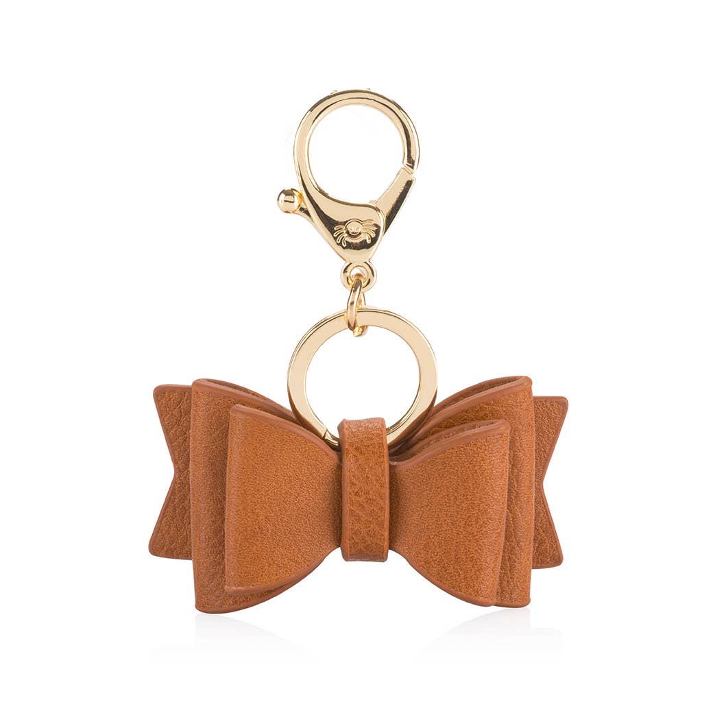 Boss Bow™ Keychain Charm: Coffee & Cream