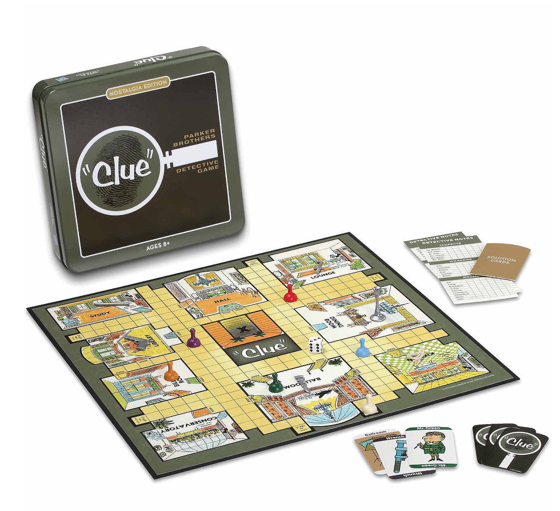 Clue Nostalgia Edition Board Game in Collectible Tin