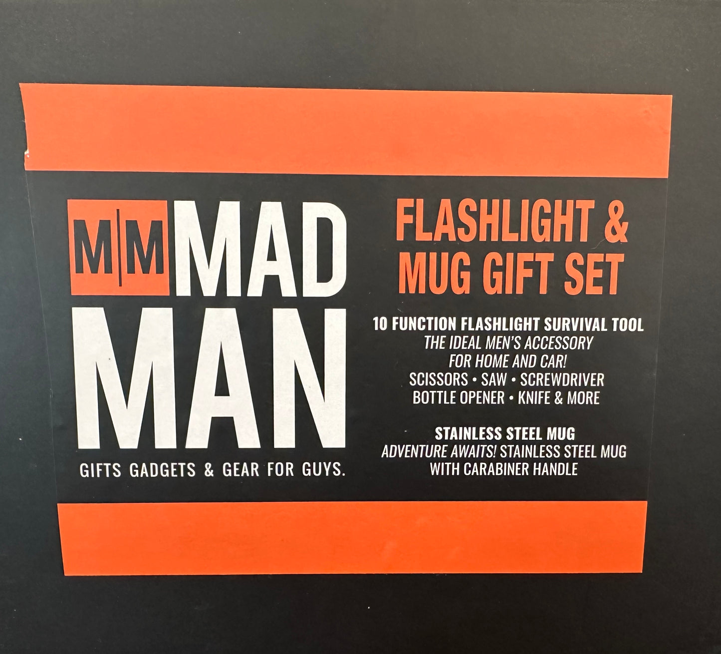 Mad Man Flashlight and Mug Gift Set - Dad the Man, The Myth, The Legend